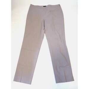 Lafayette 148 New York Gray Bleecker Wool Blend Wide Leg Dress Pants, US Sz 10